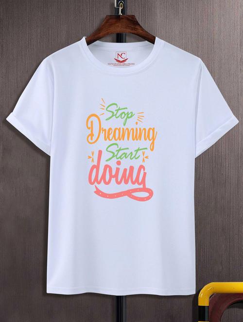 unisex typographic printed t-shirt - 20688899 -  Standard Image - 0