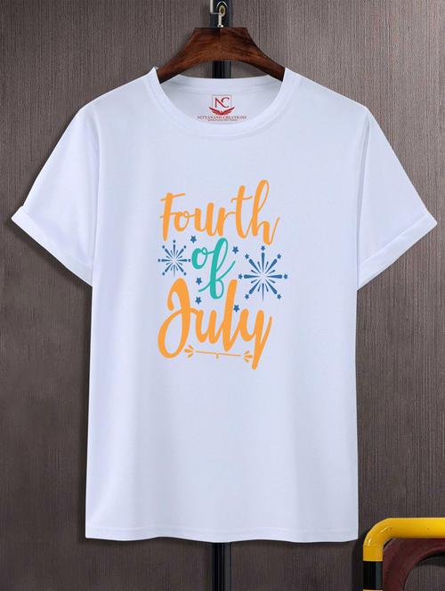 unisex typographic printed t-shirt - 20688916 - Standard Image - 0