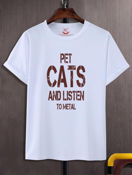 unisex typographic printed t-shirt - 20689013 -  Standard Image - 0