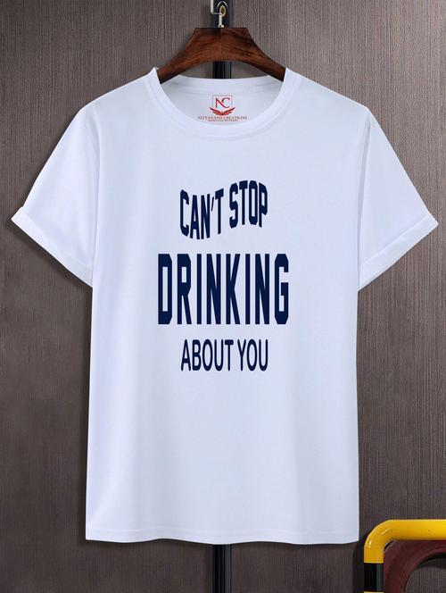 unisex typographic printed t-shirt - 20689019 -  Standard Image - 0