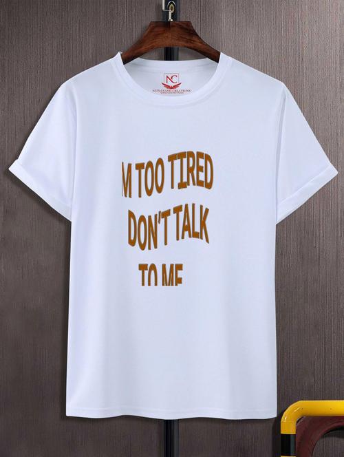 unisex typographic printed t-shirt - 20689039 -  Standard Image - 0