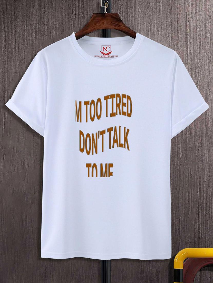 unisex typographic printed t-shirt - 20689039 -  Zoom Image - 0