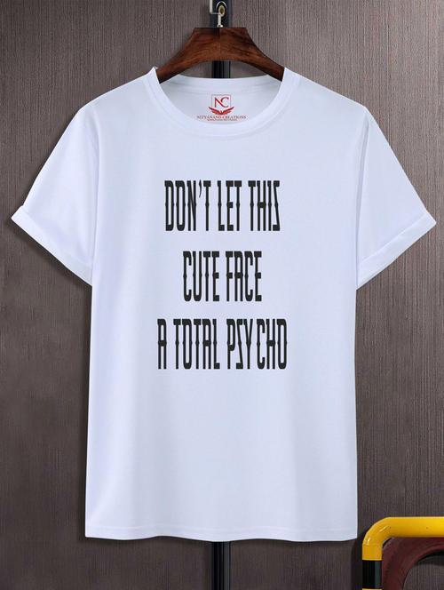 unisex typographic printed t-shirt - 20689046 -  Standard Image - 0
