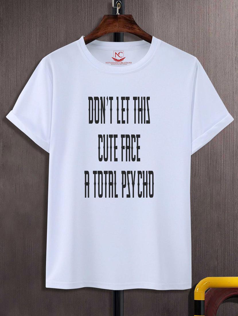 unisex typographic printed t-shirt - 20689046 -  Zoom Image - 0