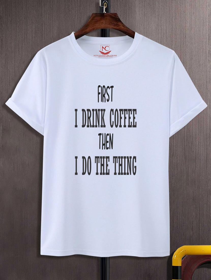 unisex typographic printed t-shirt - 20689048 -  Zoom Image - 0