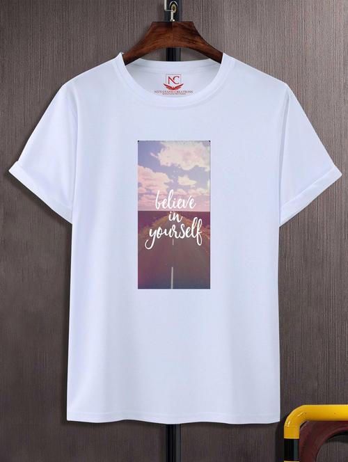 unisex typographic printed t-shirt - 20689243 -  Standard Image - 0