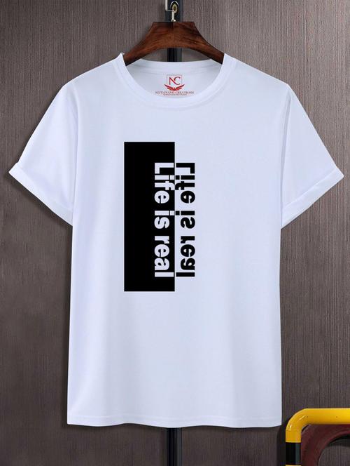 unisex typographic printed t-shirt - 20689380 -  Standard Image - 0