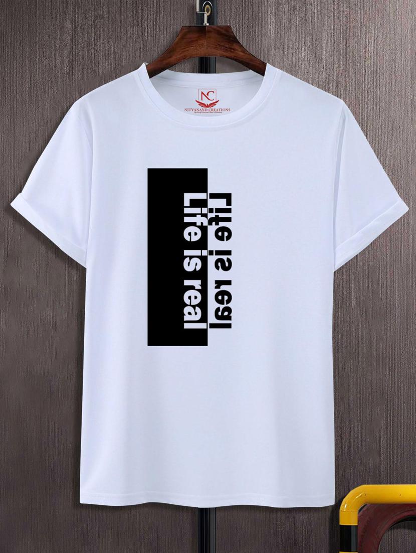 unisex typographic printed t-shirt - 20689380 -  Zoom Image - 0