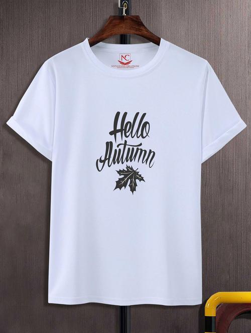 unisex typographic printed t-shirt - 20689466 - Standard Image - 0