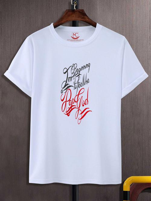 unisex typographic printed t-shirt - 20689882 - Standard Image - 0