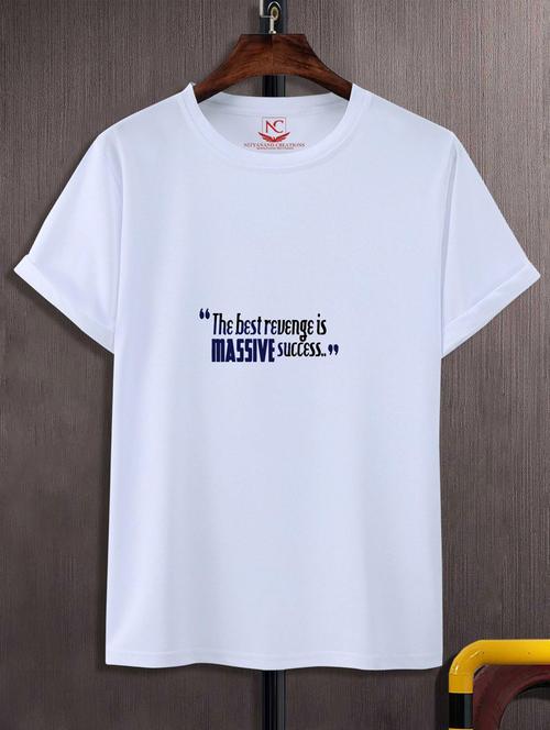 unisex typographic printed t-shirt - 20690075 - Standard Image - 0