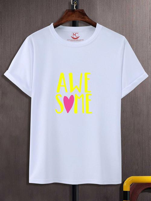 unisex typographic printed t-shirt - 20690079 - Standard Image - 0