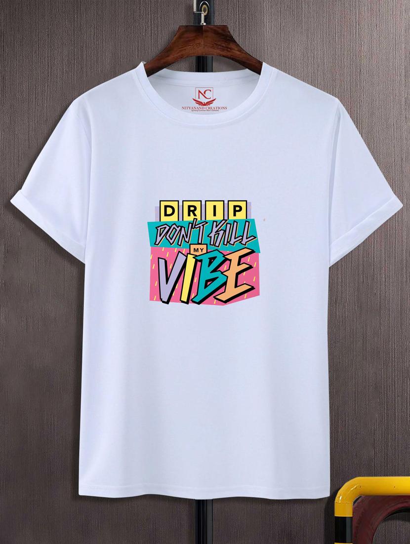 unisex typographic printed t-shirt - 20690111 -  Zoom Image - 0
