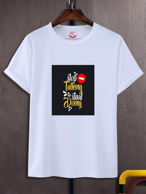 unisex typographic printed t-shirt - 20690263 -  Standard Image - 0