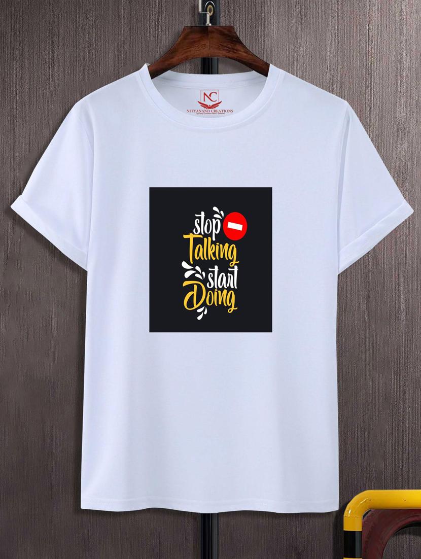unisex typographic printed t-shirt - 20690263 -  Zoom Image - 0