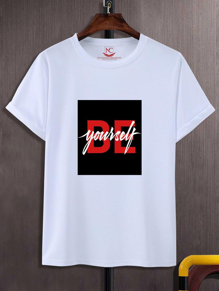 unisex typographic printed t-shirt - 20690537 -  Zoom Image - 0