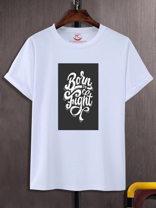 unisex typographic printed t-shirt - 20690574 - Standard Image - 0