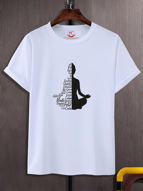 unisex typographic printed t-shirt - 20690590 - Standard Image - 0