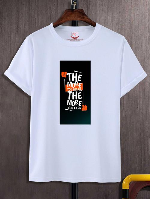 unisex typographic printed t-shirt - 20690618 -  Standard Image - 0