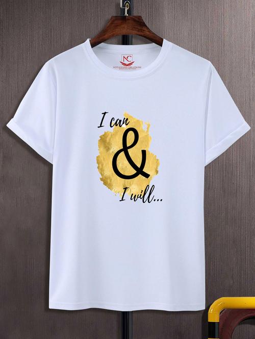 unisex typographic printed t-shirt - 20690772 -  Standard Image - 0
