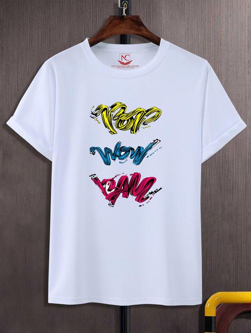 unisex typographic printed t-shirt - 20690889 -  Standard Image - 0