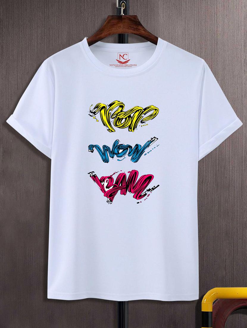 unisex typographic printed t-shirt - 20690889 -  Zoom Image - 0