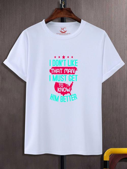 unisex typographic printed t-shirt - 20690905 - Standard Image - 0