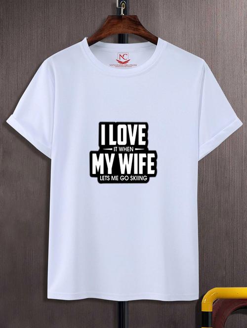 unisex typographic printed t-shirt - 20690914 -  Standard Image - 0