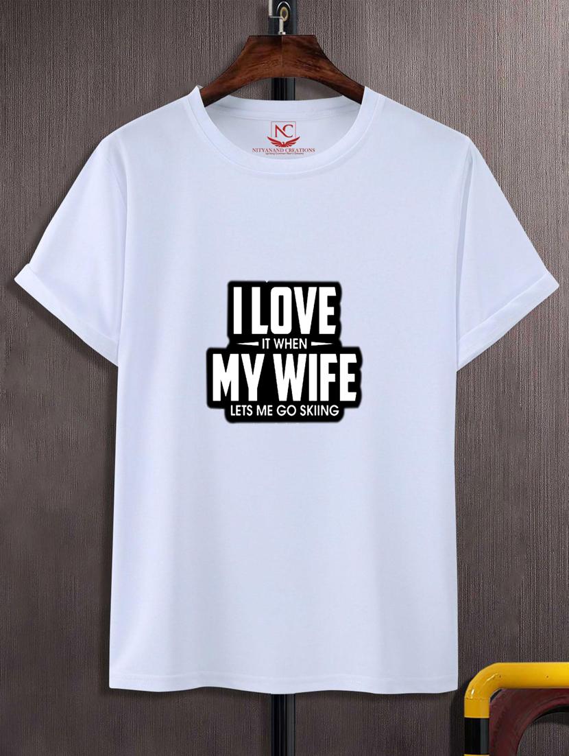 unisex typographic printed t-shirt - 20690914 -  Zoom Image - 0