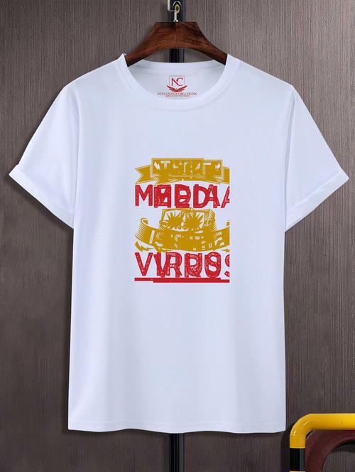 unisex typographic printed t-shirt - 20690941 - Standard Image - 0