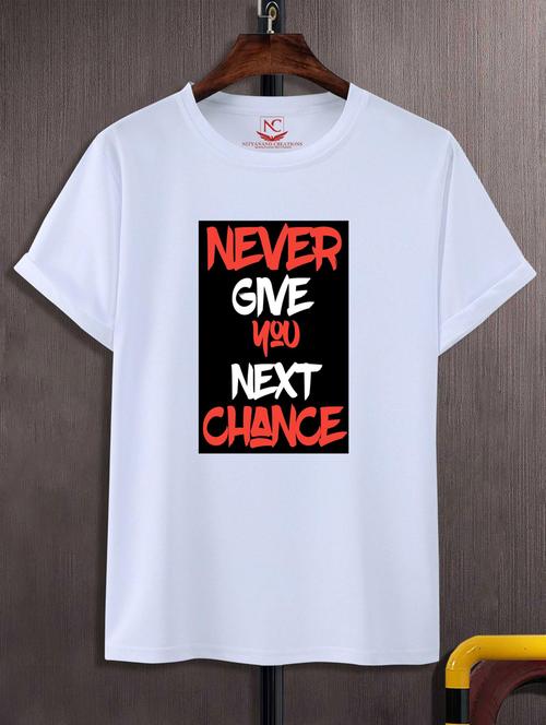 unisex typographic printed t-shirt - 20691105 -  Standard Image - 0