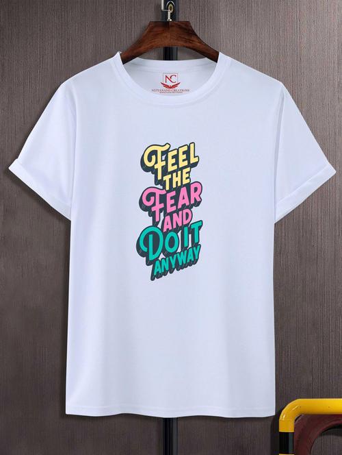 unisex typographic printed t-shirt - 20691116 - Standard Image - 0