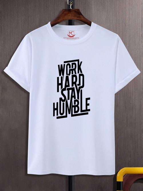 unisex typographic printed t-shirt - 20691125 - Standard Image - 0