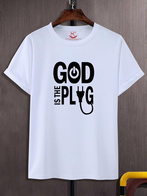 unisex typographic printed t-shirt - 20691134 - Standard Image - 0