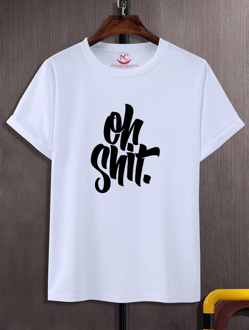 unisex typographic printed t-shirt - 20691135 - Standard Image - 0