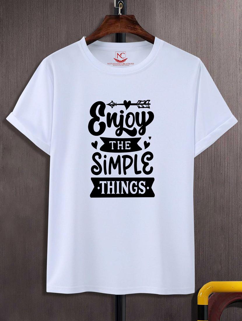 unisex typographic printed t-shirt - 20691138 - Zoom Image - 0