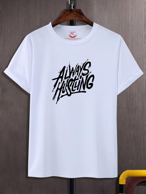 unisex typographic printed t-shirt - 20691182 - Standard Image - 0