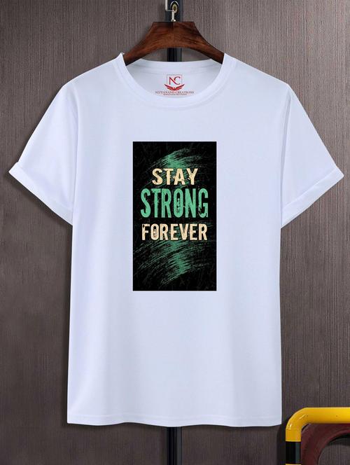 unisex typographic printed t-shirt - 20691219 - Standard Image - 0