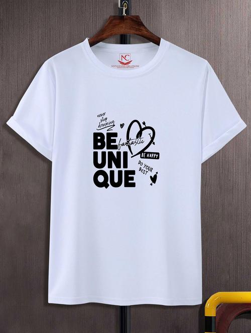 unisex typographic printed t-shirt - 20691239 - Standard Image - 0