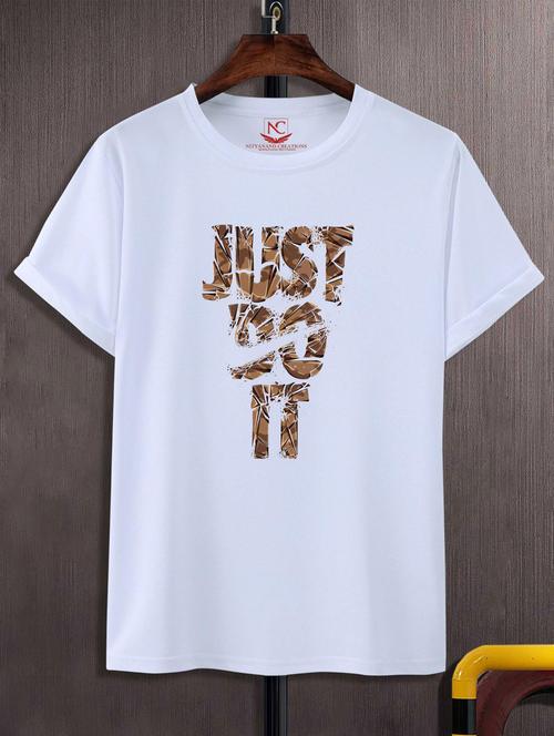 unisex typographic printed t-shirt - 20691258 - Standard Image - 0