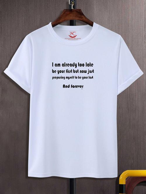 unisex typographic printed t-shirt - 20691334 - Standard Image - 0