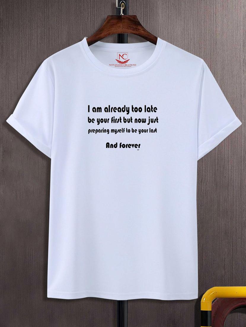 unisex typographic printed t-shirt - 20691334 - Zoom Image - 0
