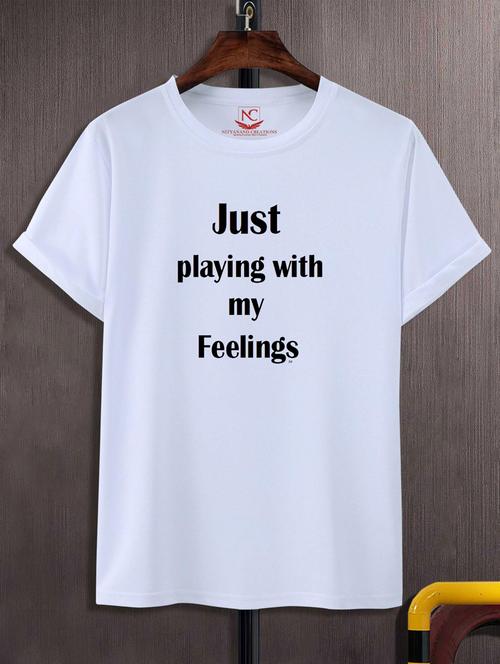 unisex typographic printed t-shirt - 20691343 -  Standard Image - 0