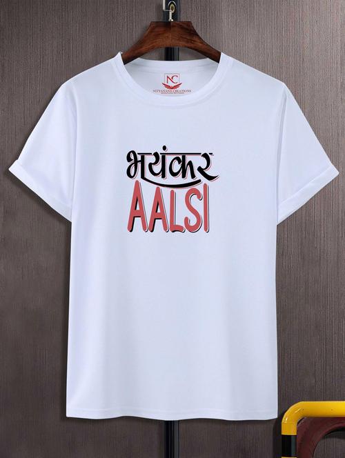 unisex typographic printed t-shirt - 20691380 -  Standard Image - 0