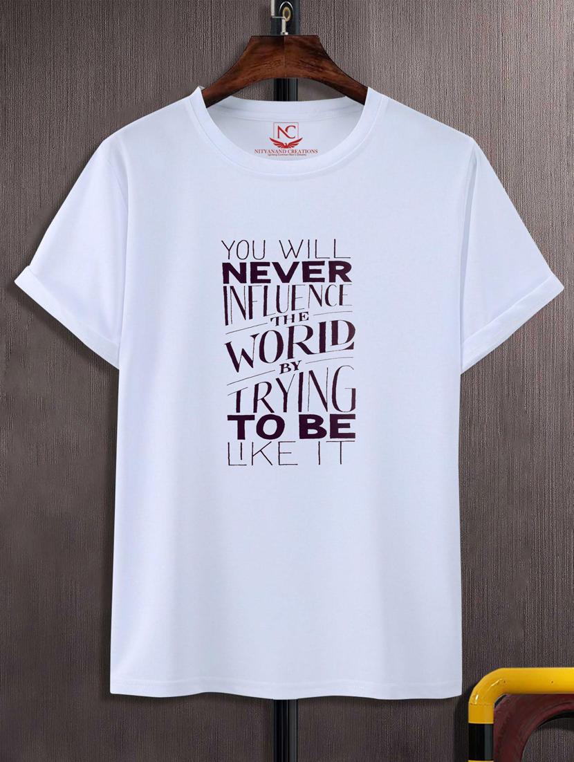 unisex typographic printed t-shirt - 20692196 - Zoom Image - 0