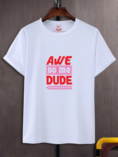 unisex typographic printed t-shirt - 20693118 -  Standard Image - 0