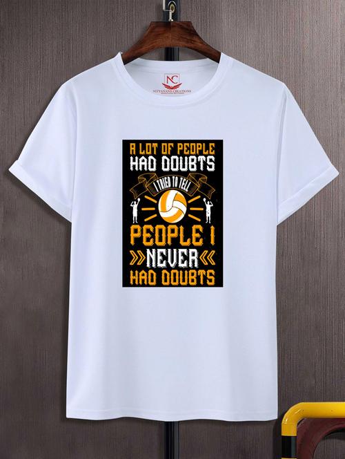 unisex typographic printed t-shirt - 20693420 - Standard Image - 0