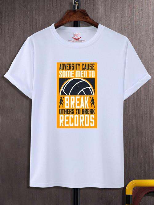 unisex typographic printed t-shirt - 20693847 - Standard Image - 0