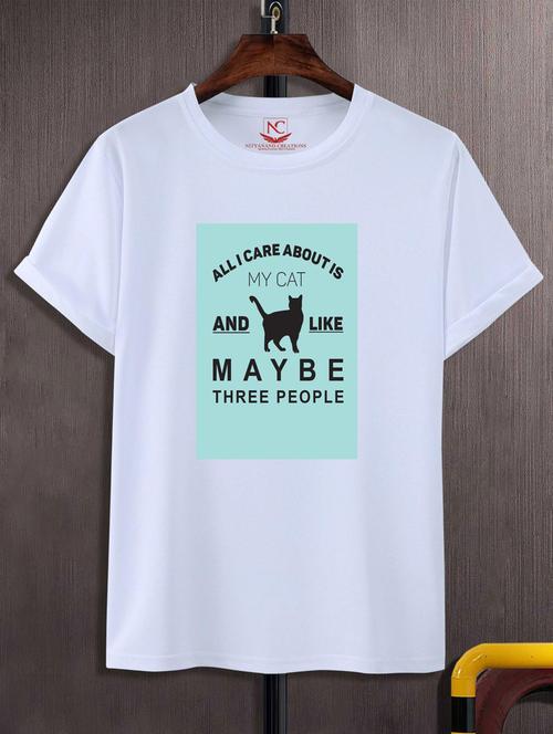 unisex typographic printed t-shirt - 20693855 -  Standard Image - 0