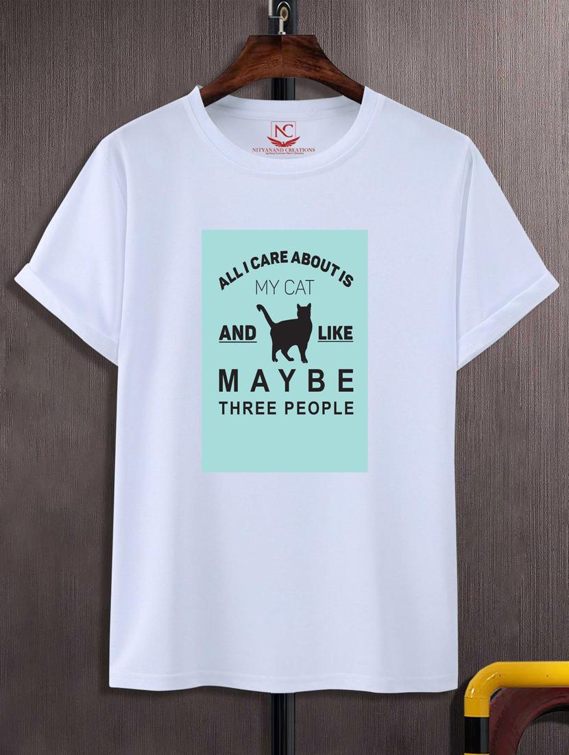 unisex typographic printed t-shirt - 20693855 -  Zoom Image - 0